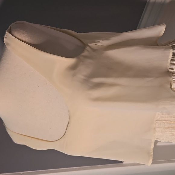 American Eagle Outfitters Ivory Fringe Sleeveless Dress - Picture 5 of 12